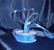 Sheer Organza Ribbon Mono Edge - 5/8" - 25 Yards (75 FT) - Royal Blue