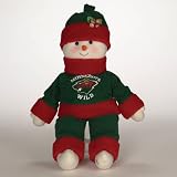 22" NHL Minnesota Wild Plush Snowman Snowflake Friend Christmas Figure