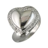 1 5 Ct. Heart Shaped Diamond Ring With Free Engraving, Available in Sizes 4, 5, 6, 7, 8 and 9.