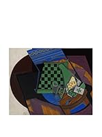 Especial Arte Lienzo Damier et cartes à jouer - Juan Gris Multicolor