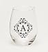 21oz Stemless Monogram Glasses