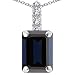 CandyGem 14k Gold Genuine Emerald Cut Black title=