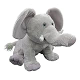 Cuddle Barn "Tusker the Elephant" Animated Educational Press-Activated Talking Doll: Tells Interesting Facts About Elephants ~ Cuddle Barn