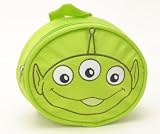 Walt Disney Toy Story 3-Eyed Rubber Aliens Head Shaped Small Backpack and Toy Story Sticker Set