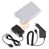 CAR+HOME WALL CHARGER+WHITE BATTERY FOR LG SCOOP AX260