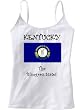 KENTUCKY - THE BLUEGRASS STATE - FLAG - State Series - White Women's / Girls Camisole (Girlie / Babydoll)