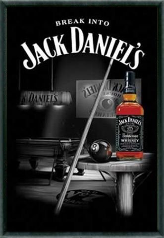 Jack Daniels Poster und Kunststoff-Rahmen