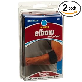 Click here to buy Mueller Tennis Elbow W Gel Pad, One Size Fits Most, 1-Count Packages (Pack of 2) by Mueller.