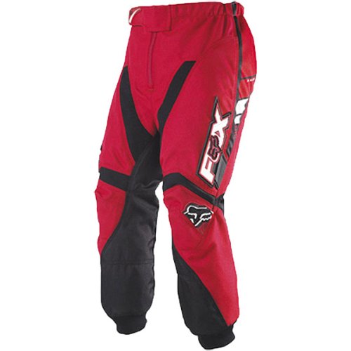 Fox Racing Pee Wee 180 Youth Boys MX Motorcycle Pants - Color: Red, Size: 2/3.