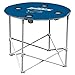 NFL Logo Brands Detroit Lions Collapsible Round Table with 4 Cup Holders and Carry Bag, Team Color