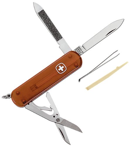 Schweizer Mini-Messer Executive 81/620, transparent orange