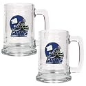 NIB New York Giants NFL 2pc 15oz Glass Tankard Set