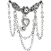 Crystalline Gothic Cross Chandelier Top Drop Belly Ring