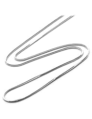 18" 1.2MM Snake Chain in 14K White Gold