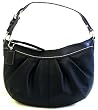 Coach Soho Medium Black Leather Pleated Hobo Bag - 13730