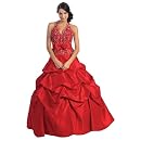 Ball Gown Formal Prom Wedding Dress 584 6 Red