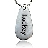 Silver Hockey SportWORD Necklace