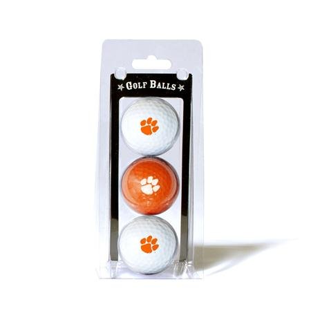 Clemson Tigers Ncaa Team Logo 3 Golf Ball Pack