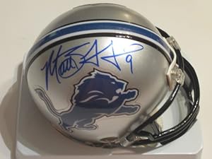 Matthew Stafford Detroit Lions Signed Autographed Mini Helmet Authentic Certified Coa