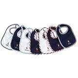 【ギフトBOX入り】Ralph Lauren(ラルフローレン) ボーイズ 1week ビブ7枚セット(Navy/White)/スタイ・よだれかけディズオブザウィーク ビブセット