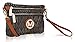 Wristlet Purse | 2-in-1 Crossbody Bags for Women | MKF Collection Roonie Milan Signature Design (brown)