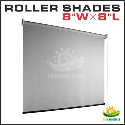 Shenso® 8' X 8' Exterior Interior Roller Shades Grey
