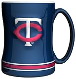 MLB Minnesota Twins 15-Ounce Sculpted Relief Mug
