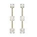 3 Diamond Earrings 1/2 ct. in 14K Yellow Gold