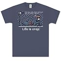 Race Postponed T-Shirt by " Life is Crap " Nascar Fans Adult Size Shirt