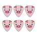 Pig Face Farm Animal Novelty Guitar Picks Medium Gauge - Set of 6