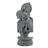 Antique Figurine Human Statue Carved in Stone (sos244)