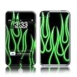 Green Neon Flames Design Apple iPod touch 2G (2nd Gen) / 3G (3rd Gen) Protector Skin Decal Sticker