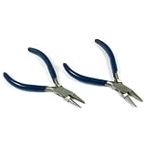 2 Pliers Flat Round Nose Memory Wire Wrapping Tool