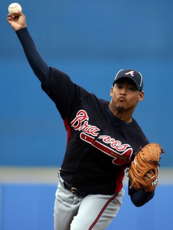 Atlanta Braves v New York Mets, PORT ST. LUCIE, FL - FEBRUARY 26: Jair Jurrjens Photographic Poster Print by Marc Serota, 24x32