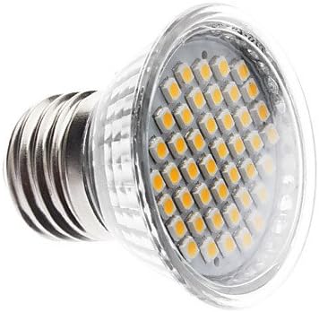 E27 3W 44x3528SMD 210-240LM 3000-3500K LED Quartz Lamp Cup Light Bulb