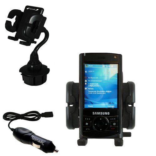Samsung SCH-i760 Auto Cup Holder with Car Charger - Uses Gomadic TipExchange
