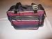 SONIA RYKIEL OVERSIZED STRIPPED SHOULDER BAG