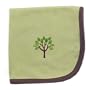 Hudson Baby Organic Touched By Nature Neutral Designs Blanket, Green-Tree