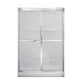 American Standard Acrylux Shower Screen AS-4800Y1-STE5-213. 45 1/2'' - 47 1/2'' W x 65 7/8'' H, Rain Glass, Silver Shine finish