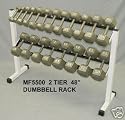 2-tier 60" Hex Dumbbell with Rack