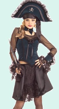 Drama-licious Pirate Queen Young Adult (Teen) Halloween Costume Size 2-6