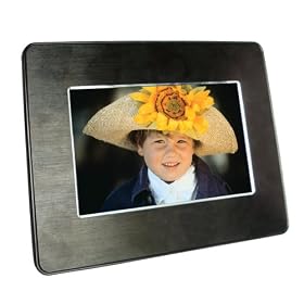 ATMT Atlas 7 inch Digital Photo Frame - Black Metal Finish