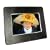 ATMT Atlas 7 inch Digital Photo Frame - Black Metal Finish