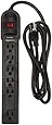 AmazonBasics 6-Outlet Surge Protector Power Strip, 790 Joule - Black