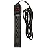 AmazonBasics 6-Outlet Surge Protector Power Strip, 790 Joule - Black