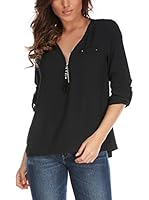 Fleur Bleue Blusa Lolita (Negro)