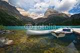 Wallmonkeys Peel and Stick Wall Decals - Aluminum Canoe and a Boat - 18