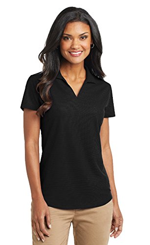 Port Authority Women's Dry Grid Polo, X-Large, Black