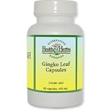 Alternative Health & Herbs Remedies Ginkgo Leaf Capsules, 60-Count Bottle