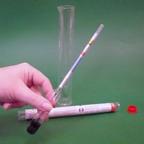 Hydrometer for Wine & Beer + Glass Trial Jar